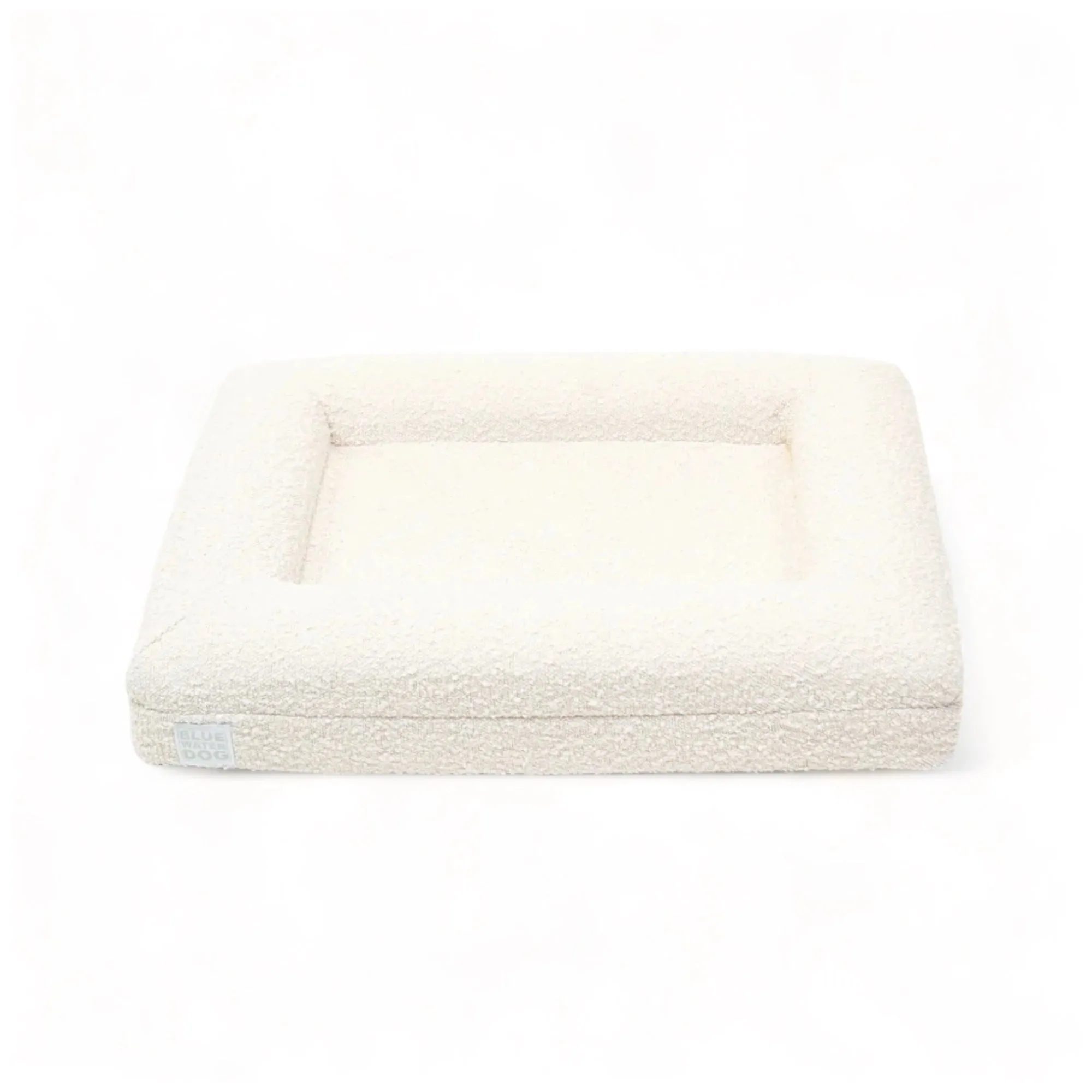 Small Luxury Bouclé Orthopedic Bluewater Dog Bed (Cloud)