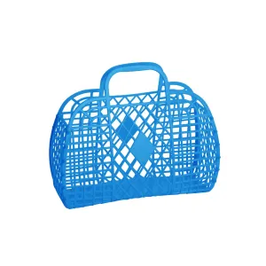 Small Retro Basket Jelly Bag in Royal Blue by Sun Jellies