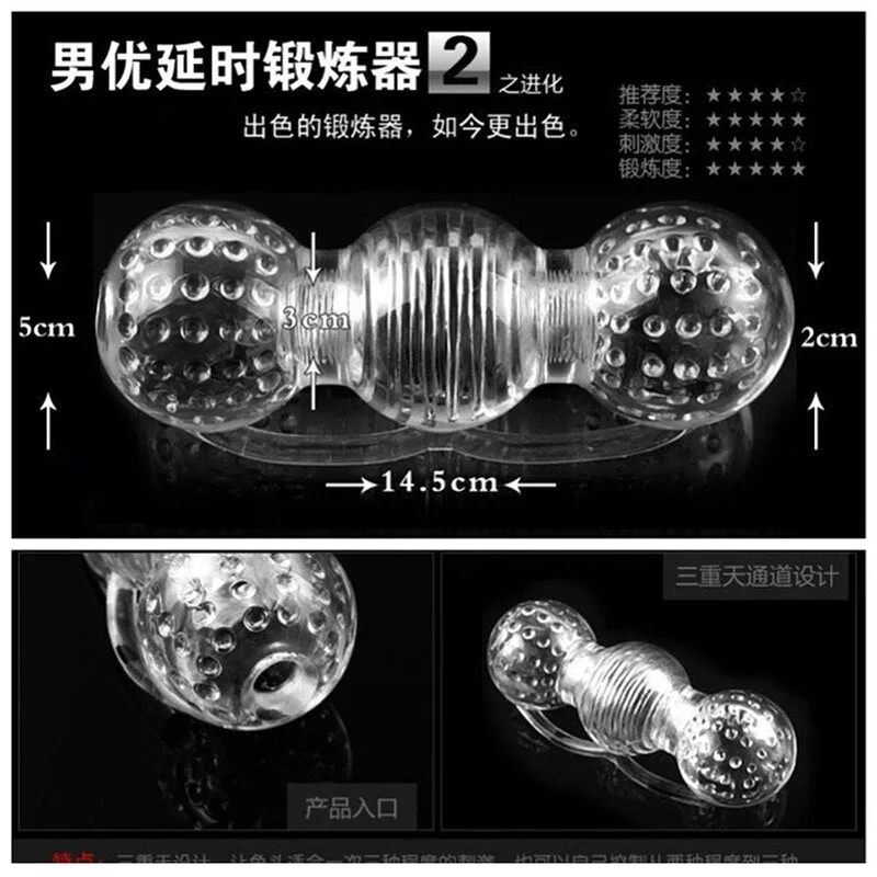 Soft TPE Transparent Pocket Pussy Real Vagina Elastic Jelly Blowjob Male Masturbator Delay Train Sex Machine Sex Toys for Man