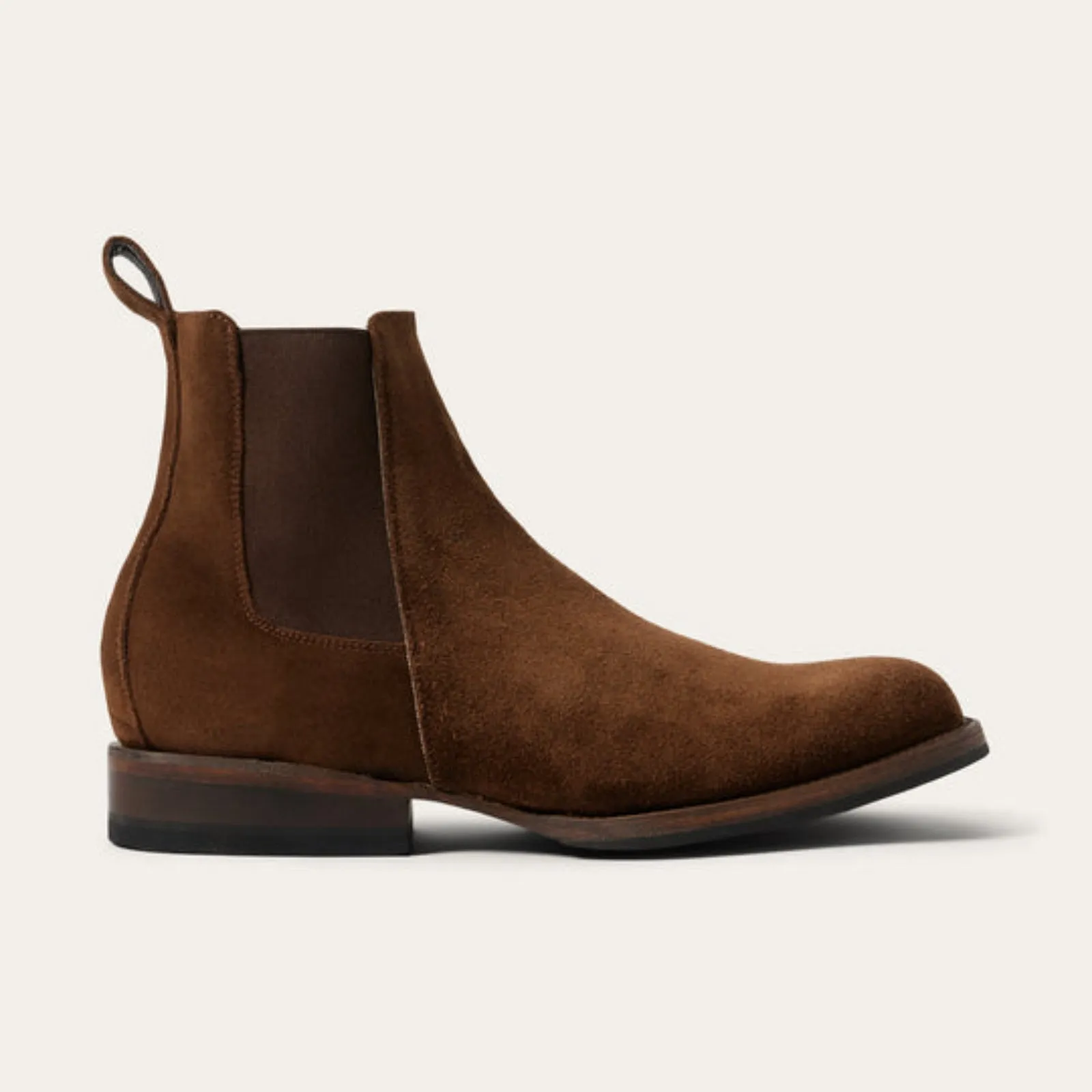 Stetson Men's Suede Beat Chelsea Round Toe Boots 4055