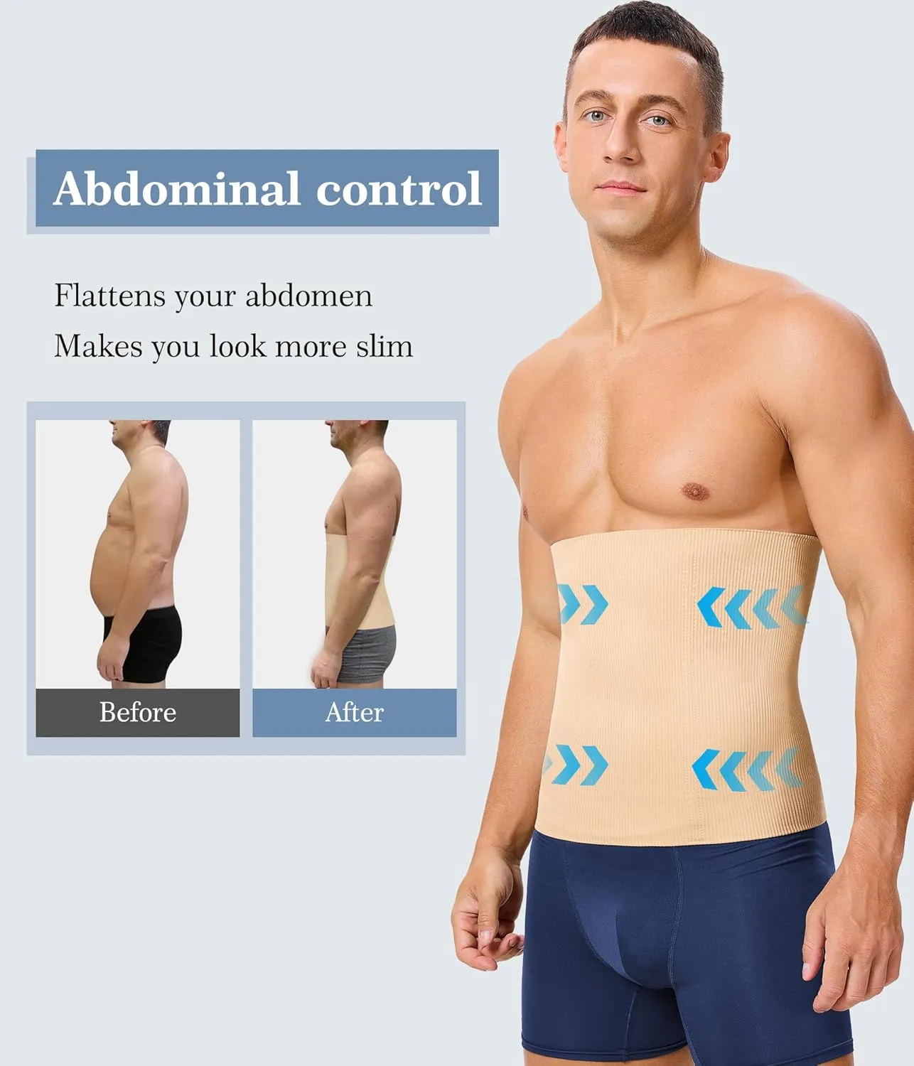 TAILONG Waist Trainer for Men Shapewear Tummy Control Body Shaper Corset Slimming Girdle Fajas para Hombres