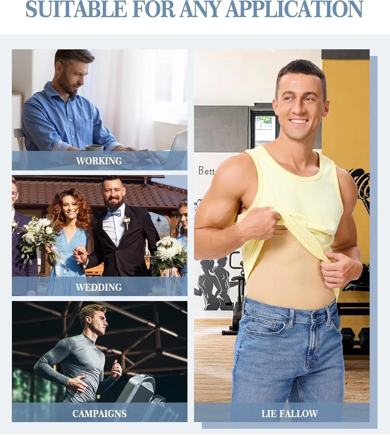 TAILONG Waist Trainer for Men Shapewear Tummy Control Body Shaper Corset Slimming Girdle Fajas para Hombres